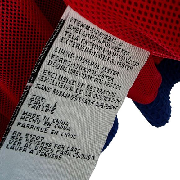 Vintage University of Arizona Windbreaker Jacket Blue Red Embroidered Logo Large - Picture 3 of 5